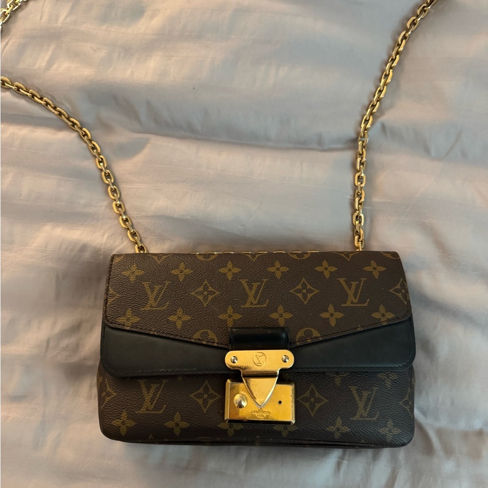 Louis Vuitton Brown Monogram Shoulder Bag AUTHENTIC WITH BOX AND RECIEPT.